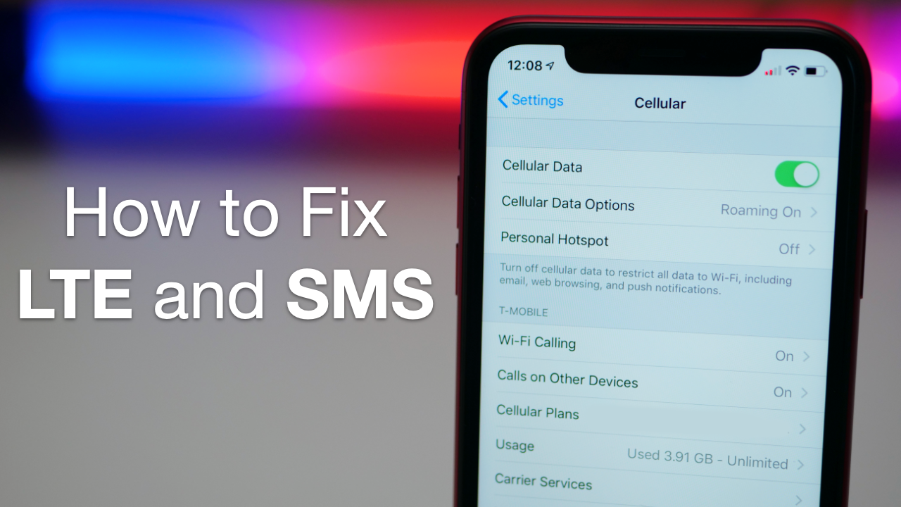 How To Fix LTE and SMS Issues on iOS 12.1.2 and Newer | Zollotech