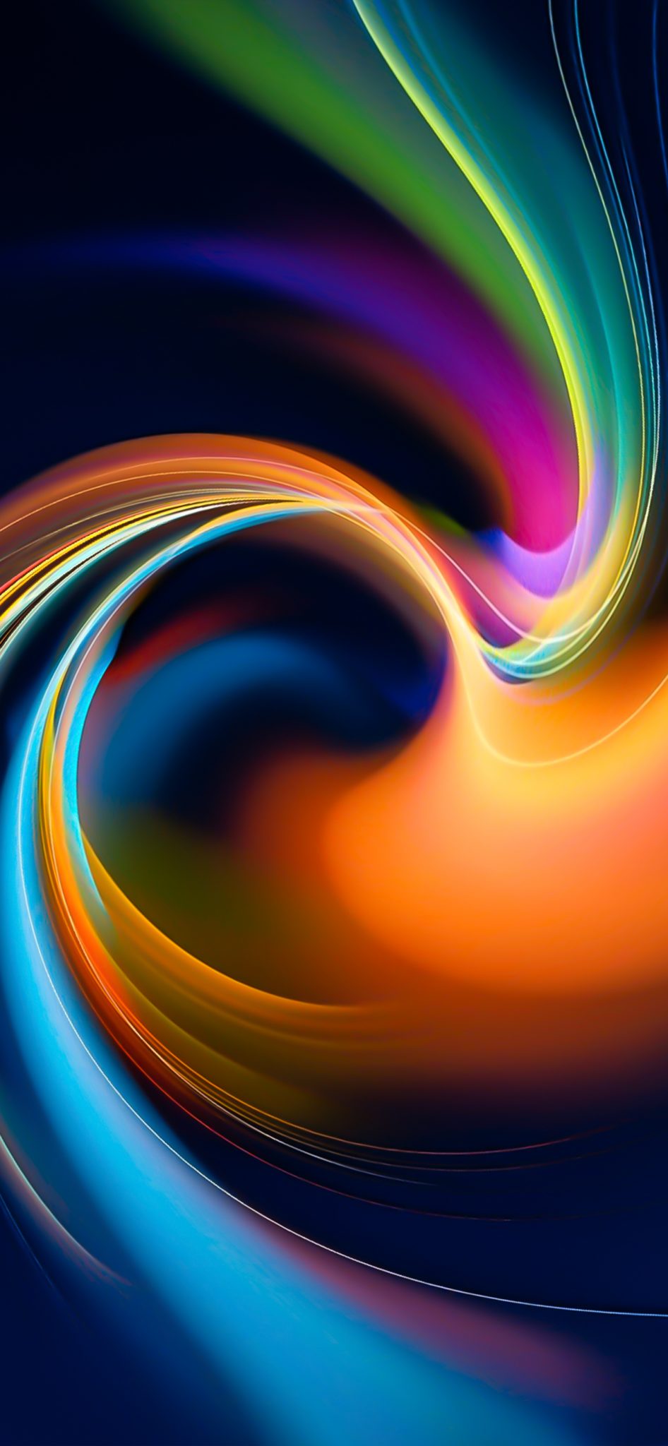 Orange and blue swirl by Hk3ToN | Zollotech